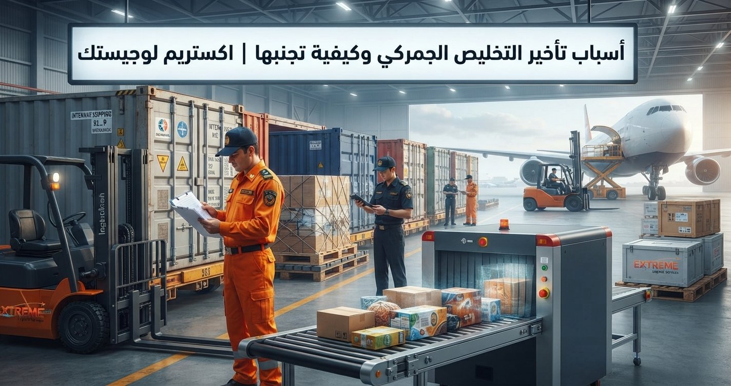 تعرف على أبرز أسباب تأخير التخليص الجمركي وكيفية تجنبها لضمان وصول شحناتك في الوقت المحدد. اكستريم لوجيستك تقدم حلول احترافية لتسريع إجراءاتك الجمركية.