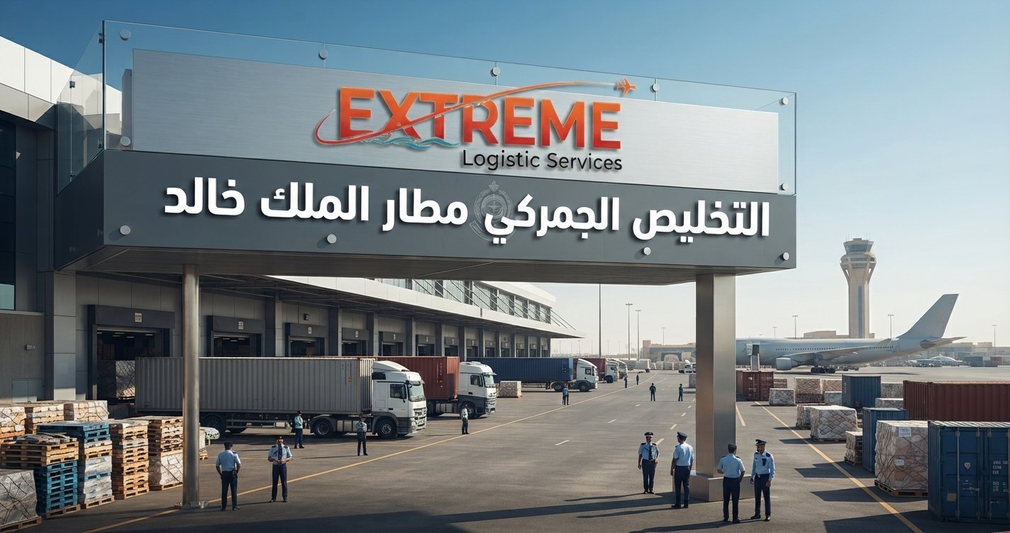 التخليص الجمركي مطار الملك خالد بخطوات واضحة، المستندات المطلوبة، الرسوم، أسباب التأخير وكيفية تسريع إجراءات الإفراج عن الشحنات.