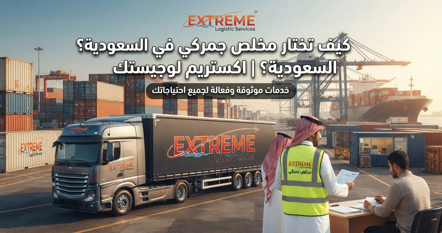 كيف تختار مخلص جمركي في السعودية موثوق وذو خبرة؟ تعرف على أهم المعايير التي تضمن لك تخليصًا جمركيًا سريعًا وآمنًا مع اكستريم لوجيستك.