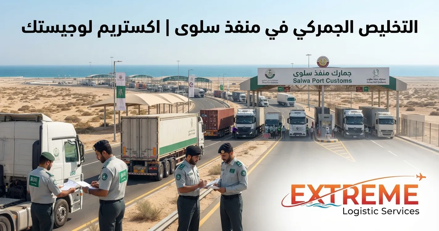 تعرف على إجراءات التخليص الجمركي في منفذ سلوى والمستندات المطلوبة وأهم النصائح لتجنب تأخير الشحنات، مع خدمات التخليص من اكستريم لوجيستك.