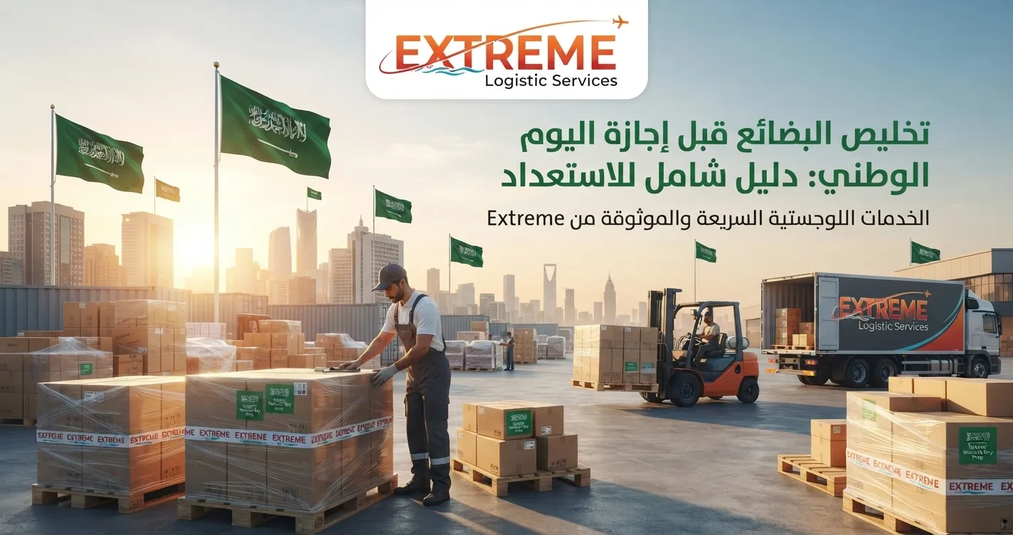 تخليص البضائع قبل إجازة اليوم الوطني يساعد على تجنب التأخير، تعرف على أهم المستندات والخطوات والنصائح لضمان سرعة التخليص الجمركي.
