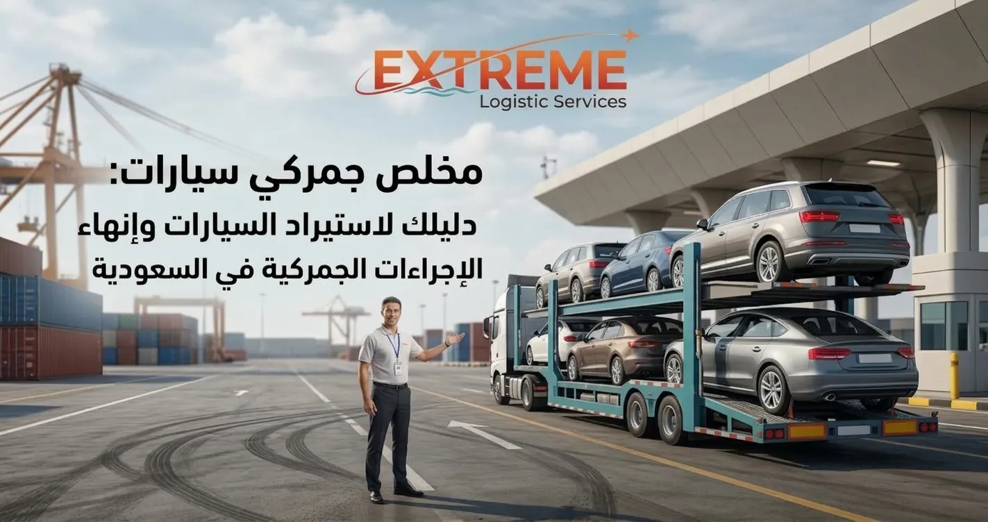 تعرف على خدمات مخلص جمركي سيارات في السعودية، وشروط استيراد المركبات والمستندات المطلوبة وخطوات التخليص الجمركي مع إكستريم لوجيستك.